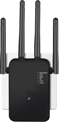 Qwdqwd WLAN Verstärker/Wiederholer 1200 Mbit/s Dual-Band Modus mit LAN/WAN Port | Dual-Band WiFi Booster mit Wiederholer/Router/Acc