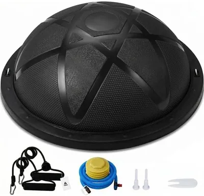 Topika Balance Trainer Bosu Ball, 58cm Core Disc with Resistance Bands