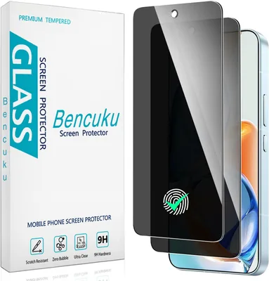 Protector de Privacidad Bencuku Mica para Xiaomi Poco X8 Pro Max | Protección Antiespía, Cristal Vidrio Templado