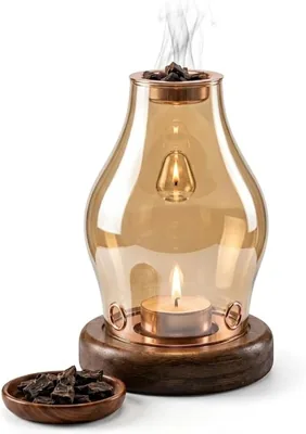 Glass Incense Burner, Candle Aromatherapy Diffuser