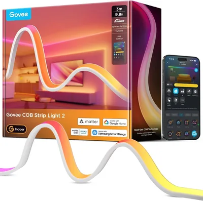 Govee COB Strip Light 2, RGBIC LED-Streifen 3 m, 1000 K-10000 K mit Matte | Luminblend+ Kompatibel mit Alexa, Google Home, M