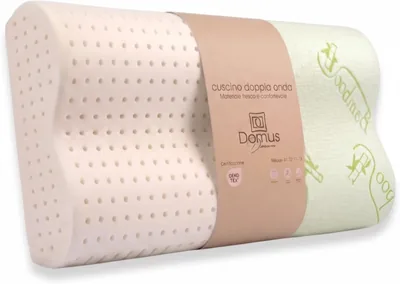 Cuscino Cervicale Memory Foam con Fori a Doppia Onda - 41x72x11/13 cm | Cuscino Rinfrescante per Dormire