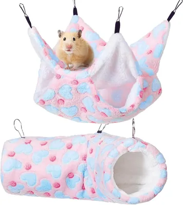 Small Pet Hammock Set with Hanging Tunnel - Best Deal