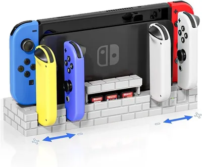 X Spring Controller Charging Dock, 5 Slots Multi Charger, LED Indicators, Compact Stand