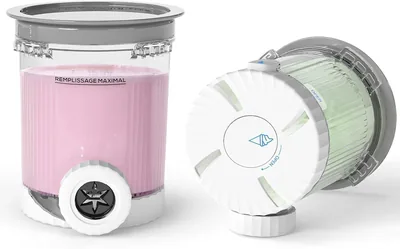 2 st pärl Ninja Swirl Creami Kaner 480ml Iskan - Kompatibel med Ninja Creami NC701 & NC700 Series Isförmig