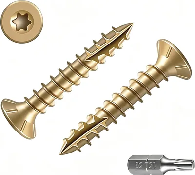 Wensilon Yellow Deck Screws, 3/4" x 5 lbs, Rust Resistant