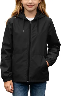 Saxrel Boys Girls Waterproof Jacket Hooded Rain Jacket Best Deal