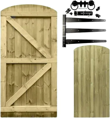 Wooden Featheredge Dome Garden Gate - Best Deal