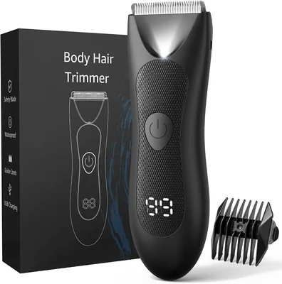 JOOPLEX Male Body Shaver: Epilador para Hombre, Agua y Seco, Luz LED para Afeitar con Precisión axilas, Pecho y Piernas - Mejor Oferta