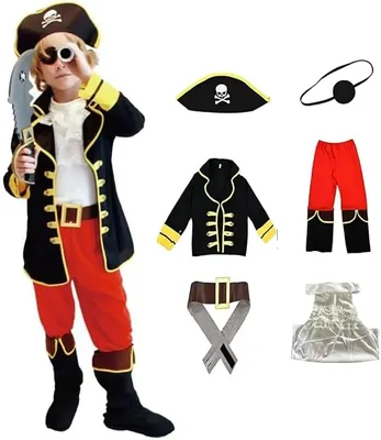 Trocdaxil Pirate Costume Set Best Deal