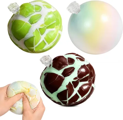 Wax Cracking Squishy Balls, Crunchy Stress Relief