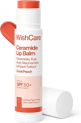 WishCare  टिंटेड लिप बाम SPF 50 PA+++ | अंदर से उज्ज्वल लिप बाम | कोज़िक एसिड और नियासिनामाइड | 17% ऑफ