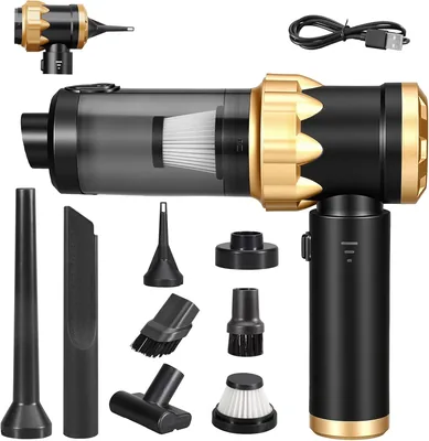 Omxa Aspirapolvere Auto Senza Fili 4 in 1, Potente Aspiratore Portatile da Viaggio, 26000PA