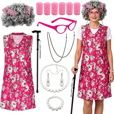 CHMMY Fuchsia Grandma Costume Set