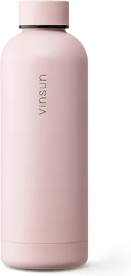 Botella de Acero Inoxidable Vinsun de 500 ml - A Prueba de Fugas, Doble Pared | Botella Térmica para Gimnasio, Oficina, Bicicleta, Escuela - BPA Libre