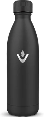 Motswedi Bottiglia d'Acqua da 1000 ml, Senza BPA, Isolata, Doppia Parete, Antilettura, in Acciaio Inossidabile