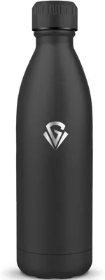 Motswedi Bottiglia d'Acqua da 1000 ml, Senza BPA, Isolata, Doppia Parete Anti-Goccia, Termica, 18/8 in Acciaio Inox