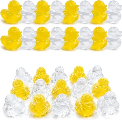 com-four® 32 åriga överfärdbare duckis | Färgrikta iskallor för kolda drinkar, överfärdbar, rolig duckdesign för fest och varje dag