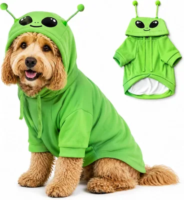 Dog Alien Hoodie Jumper (M)