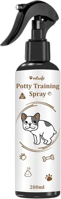 VetSafe पॉटी ट्रेनिंग स्प्रे 200ml आंतरिक और बाहरी उपयोग, मारक व्यवहार रोकता है, जहां तक प्रशिक्षण