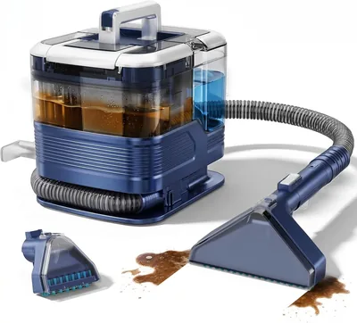 Honki Nasssauger Polsterreiniger Gerät, 21kPa Teppichreiniger Waschsauger | 600W Nassauger Tragbare mit 2L Tank & Selbstreinigung
