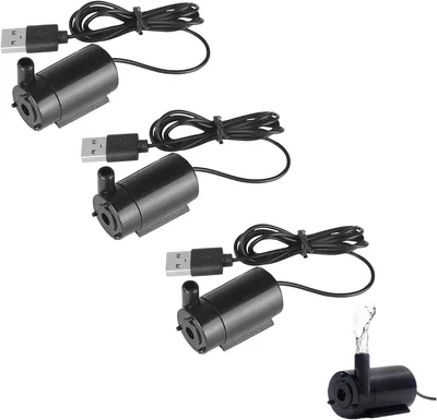 ضخة مياه غواصة من سبيرينغ X، مجموعة 3 قطع ضخة فاونتن USB DC 3-5V صامتة قابل للتعديل لأحواض الأسماك