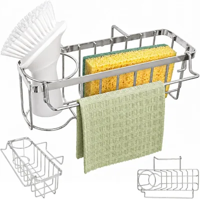 Stainless Steel Kitchen Sponge Holder Caddy