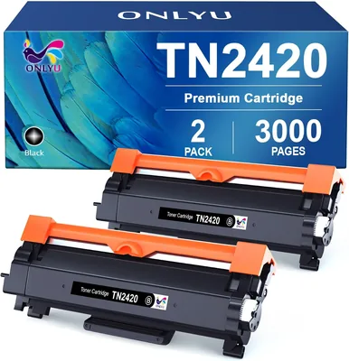ONLYU TN2420 Toner für MFC L2710DW, 2 Schwarze | Kompatibel mit Brother