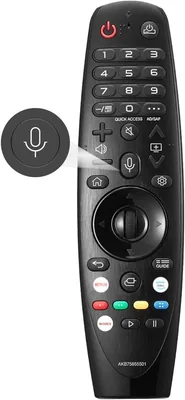 مايكروفون سحري Noobaiti للتحكم عن بعد في تلفزيون LG الذكي، بديل تحكم TV LG، AKB75855501 AN-MR20GA MR19BA MR18BA MR650A، Wi-Fi