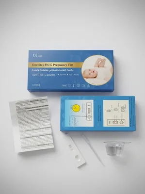 اختبار الحمل ذو الخطوة الواحدة، كشف مبكر للحمل هرمون HCG، نتائج سريعة ودقيقة، استخدام منزلي سهل، فردي
