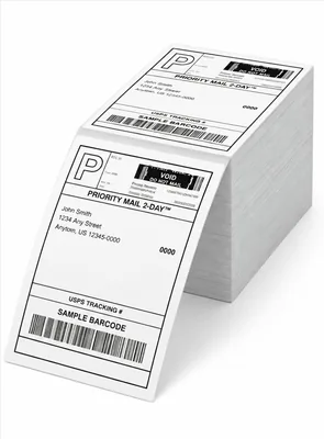 Direct Thermal Shipping Labels 4x6, Fanfold, 500 Pack