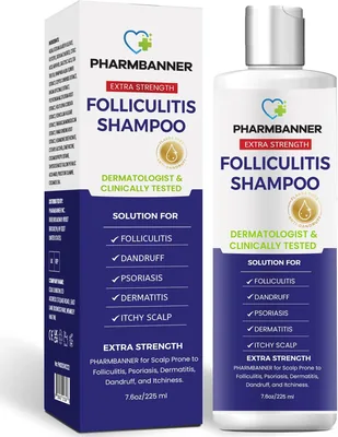 PHARMBANNER Anti-Schuppenshampoo mit 79% Rabatt - Juckreiz, Schuppen & Rotkopfhaut