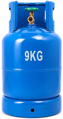 9KG Empty Gas Cylinder Blue | Brass Valve, Portable Best Deal