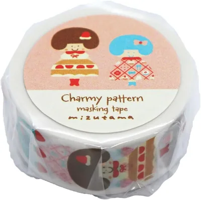 World Craft MZMT001 Mizutama Masking Tape, Charmy Pattern, Shortcake-chan ベストディール