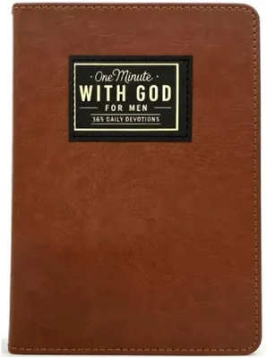 One Minute with God for Men: 365 Daily Devotions in Leatherette | Best Deal
