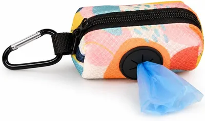 Colourful Dog Poop Bag Holder with Clip