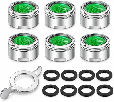 Tap Aerator M24, 6PCS Tap Filter Nozzle Faucet Aerator Replacement Part | Water-Saving Anti-Splash K