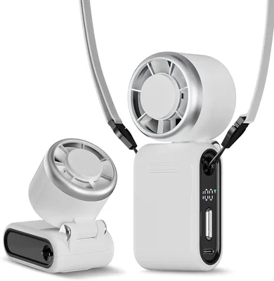 Handheld Fan, Portable Mini Fan, Turbo Fan with 100 Levels and LED Display, 3600 mAh Rechargeable, 3