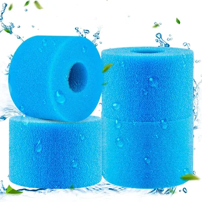 Zuipwpt 4 x S1 Type Filtrant en Mousse pour Filtre de Piscine | Cartouche de Filtre Réutilisable et Lavable, Filtrant en Mousse