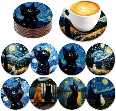 8 Heat Resistant Non-Slip Coasters