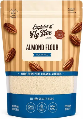 Almond Flour 450g - Organic, Gluten-Free Keto, Made from Pure Almonds | 55% Off