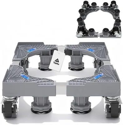 Topika Washing Machine Stand with Wheels, Adjustable Multi Functional Base