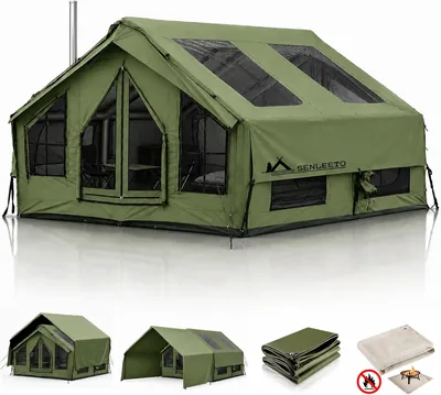 SENLEETO Inflatable Hot Tent 4/6/8/10 Person
