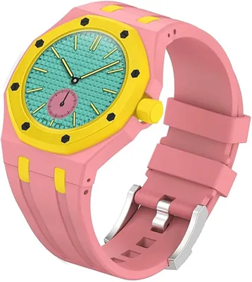 BananaHome Rugged Case Band for Swatch Royal Pop Watch, Sports Silicone Strap with Shockproof Design - Best Deal