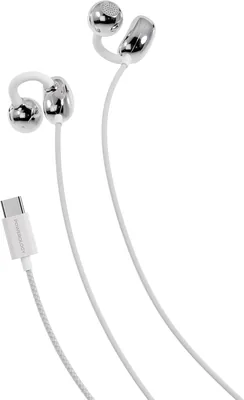 Powerology Voro Earhooks - USB-C Wired Earphones, Open-Ear Fit, In-Line Control, Built-in Microphone - Best Deal