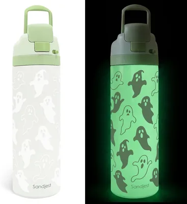 SANDJEST Boo Glow Water Bottle 24oz