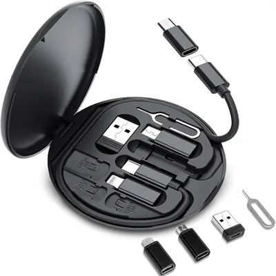 Adaptador JUGLUTE Tipo C 4 Piezas, USB-C a USB, Micro USB y Lightning