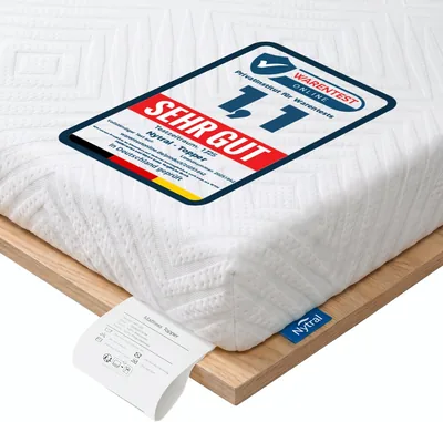 Topper 140x200cm mit Gel-Memoryschaum H3/H4, waschbar & atmungsaktiv - 46% Rabatt
