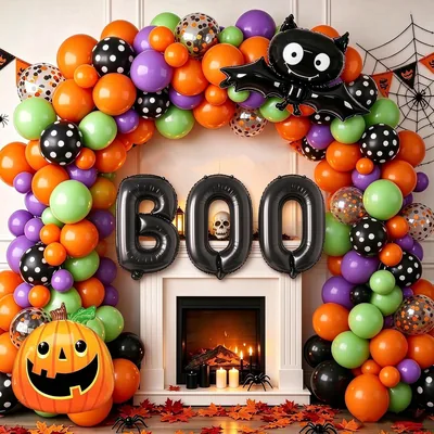 Kit de Globos de Halloween AivaToba 96 PCS Decoración Fiesta Temática