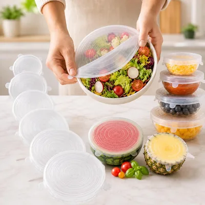Simbaa Mall™ Silicone Stretch Lids 6 Sizes - Food Storage Covers